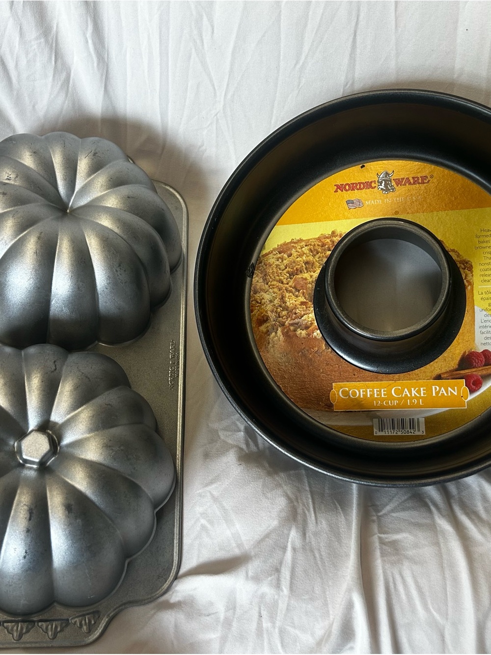Nordic Ware Black Bundt and The Great Pumpkin Mold Bake Pan Set